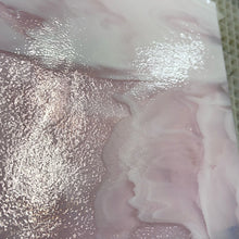 Load image into Gallery viewer, B2001EPWS30F bullseye erbium pink, white streaky 90 COE 8.5 x 10