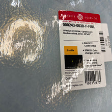 Load image into Gallery viewer, B024330 bullseye translucent white opalescent 90 COE 8.75 X 10