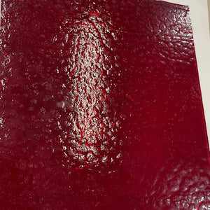 B131100 bullseye cranberry pink, transparent 90 COE, 8 x 10