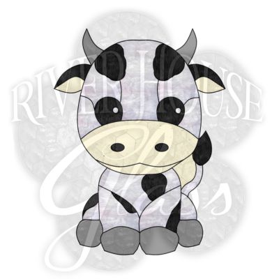 Cute Cow Pattern, 8 x 9.8 - Digital pattern
