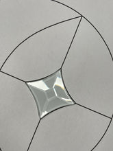 Load image into Gallery viewer, Love you to the moon, 7” diameter pre-cut glass &amp; bevel kit with pattern