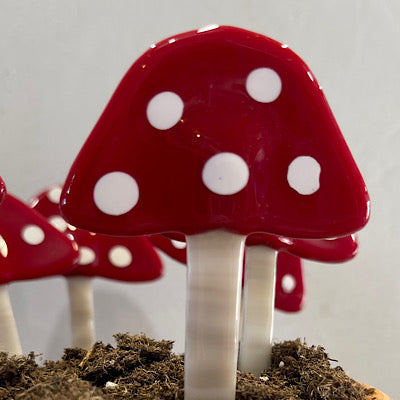 Mushroom plant stake