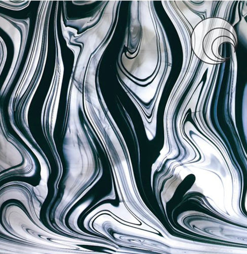 oceanside black & clear baroque 12 x 16 (non-fusible)