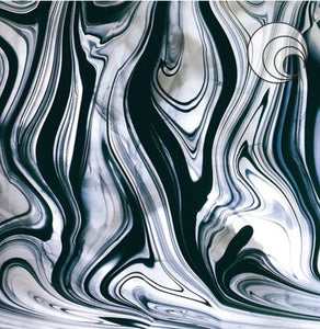 oceanside black & clear baroque 12 x 16 (non-fusible)