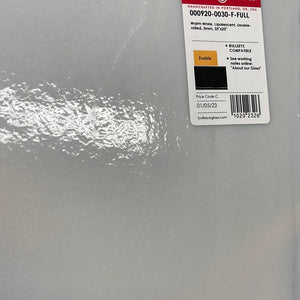 B0092030 bullseye warm white opalescent double rolled 90 COE 8.75 x 10