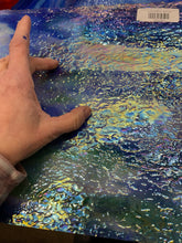 Load image into Gallery viewer, Y6585IR uroboros royal blue, sea green, gold pink, white, violet iridescent 11.5 x 12