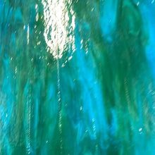 Load image into Gallery viewer, B304530 bullseye azure blue opal, jade green, neo-lavender 90 COE 8.75 x 10