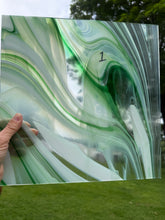 Load image into Gallery viewer, spectrum green, white &amp; clear baroque 12 x 12 (non-fusible)