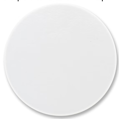 pre-cut white circle, various sizes 90 COE