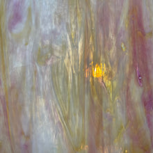 Load image into Gallery viewer, AG213 artisan glass pink, white with a hint of amber 12 x 15