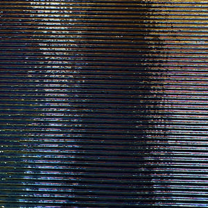 B010044 bullseye black reed rainbow iridescent 90 COE