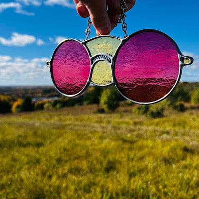 Rose Colored Glasses pre-cut kit by Hypmatizarism Glass
