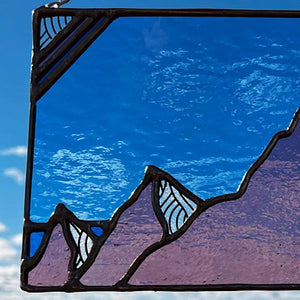 Purple Mountain Majesty pre-cut kit by Hypmatizarism Glass