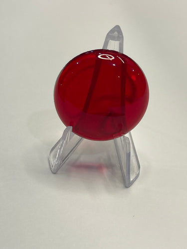 25mm dark red smooth jewel