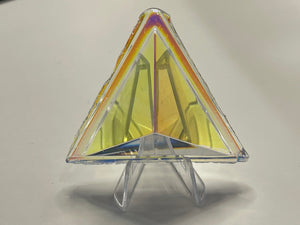 50mm pyramid crystal iridescent