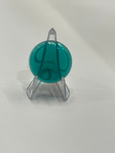 25mm blue green smooth jewel