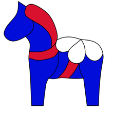 Load image into Gallery viewer, dala horse pre-cut kit