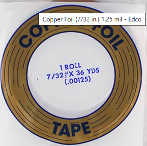 edco copper foil 7/32
