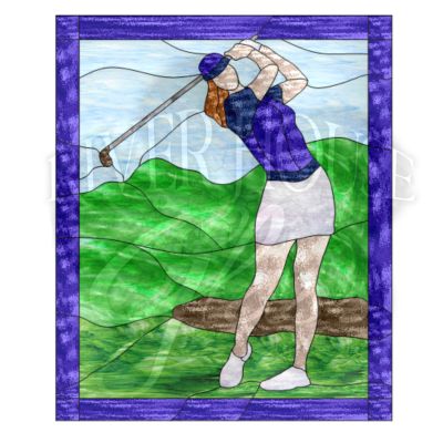Golfer Pattern, 12 x 14.9 - Digital pattern