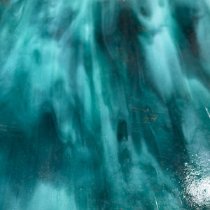 K654SPL kokomo teal green, white translucent 8 x 16