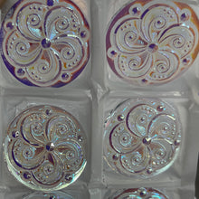 Load image into Gallery viewer, 35mm iridescent crystal swirl jewel