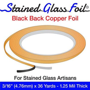 SALE:  SGFT black back copper foil 3/16"