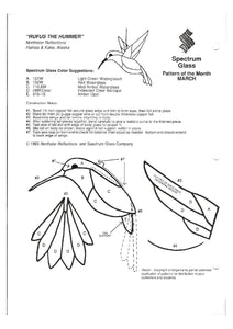 3-D hummingbird pre-cut kit