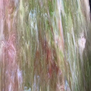 Sale:  A0136S armstrong clear opal light green, pink streaky 9 x 16