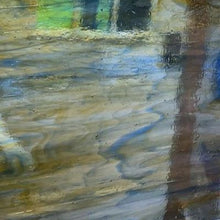 Load image into Gallery viewer, Sale:  A024S armstrong clear/amber/cobalt blue streaky 12 x 12