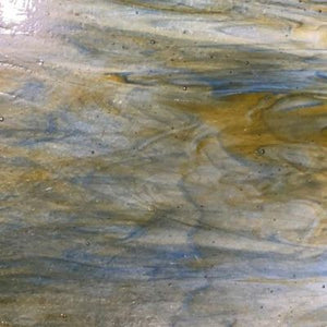 Sale:  A024S armstrong clear/amber/cobalt blue streaky 12 x 12