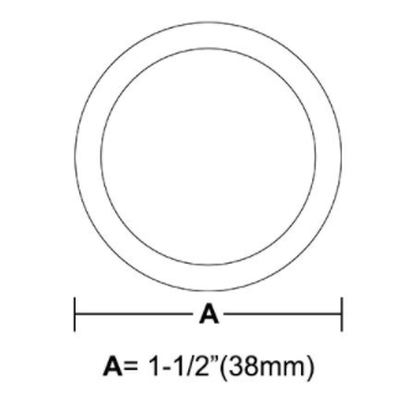 1.5 inch diameter circle bevel