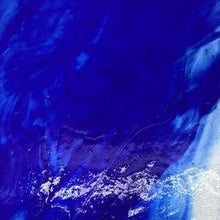 Load image into Gallery viewer, Sale:  WI118LL wissmach cobalt blue, clear streaky 8 x 14
