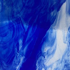 Sale:  WI118LL wissmach cobalt blue, clear streaky 8 x 14