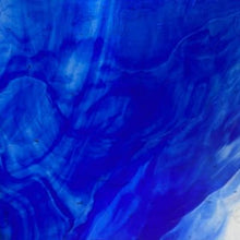 Load image into Gallery viewer, Sale:  WI118LL wissmach cobalt blue, clear streaky 8 x 14