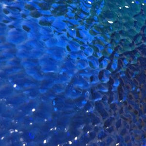 O134H oceanside medium blue hammered 96 COE 12 x 16