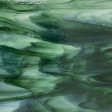 Load image into Gallery viewer, B231230 bullseye white &amp; aventurine green 90 COE 8.75 x 10