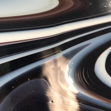 Load image into Gallery viewer, O300596 oceanside opalart licorice swirl 96 COE 12 x 12