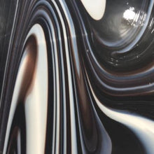 Load image into Gallery viewer, O300596 oceanside opalart licorice swirl 96 COE 12 x 12