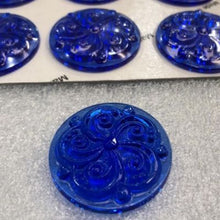 Load image into Gallery viewer, SALE: 
35mm blue swirl jewel