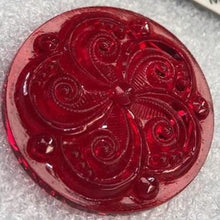 Load image into Gallery viewer, SALE: 
35mm red swirl jewel
