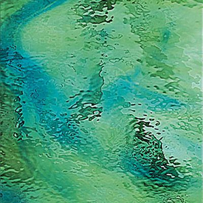 O4231W oceanside pale green, aqua blue streaky waterglass 96 COE