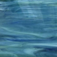Load image into Gallery viewer, O6237S oceanside white, dark green &amp; blue 96 COE 12 x 16
