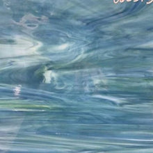 Load image into Gallery viewer, O6237S oceanside white, dark green &amp; blue 96 COE 12 x 16