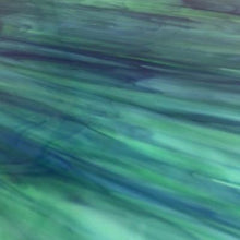 Load image into Gallery viewer, O6237S oceanside white, dark green &amp; blue 96 COE 12 x 16