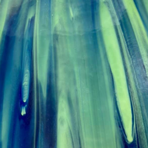 WI9635 wissmach blue, hunter green prisma 96 COE 8 x 14
