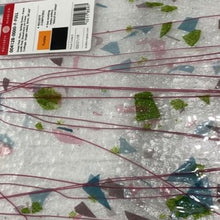 Load image into Gallery viewer, B4128 bullseye deep pink, plum, spring green, aqua with pink streamers on clear 90 COE 8.5 x 10