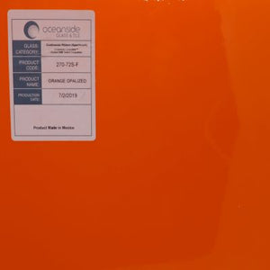 O27072S oceanside orange opalized 96 COE 12 x 12