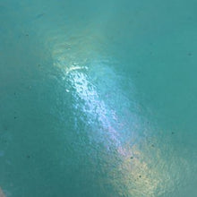 Load image into Gallery viewer, B140831 bullseye aquamarine blue iridescent 90 COE 8.75 x 10