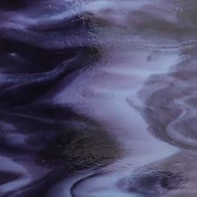 Load image into Gallery viewer, B2128 bullseye royal purple, powder blue opal 90 COE 8.75 x 10
