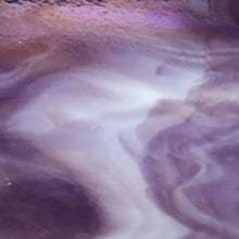 Load image into Gallery viewer, B2128 bullseye royal purple, powder blue opal 90 COE 8.75 x 10